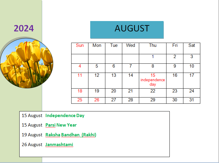  august 2024 calendar